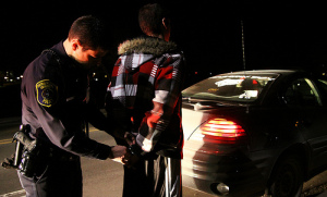 Man being handcuffed