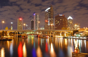 Tampa Skyline Night